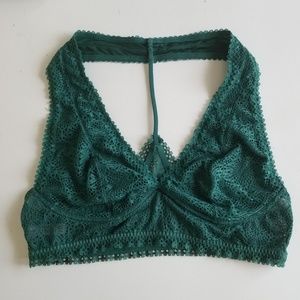 Victoria's Secret Bralette Lace Green Wireless